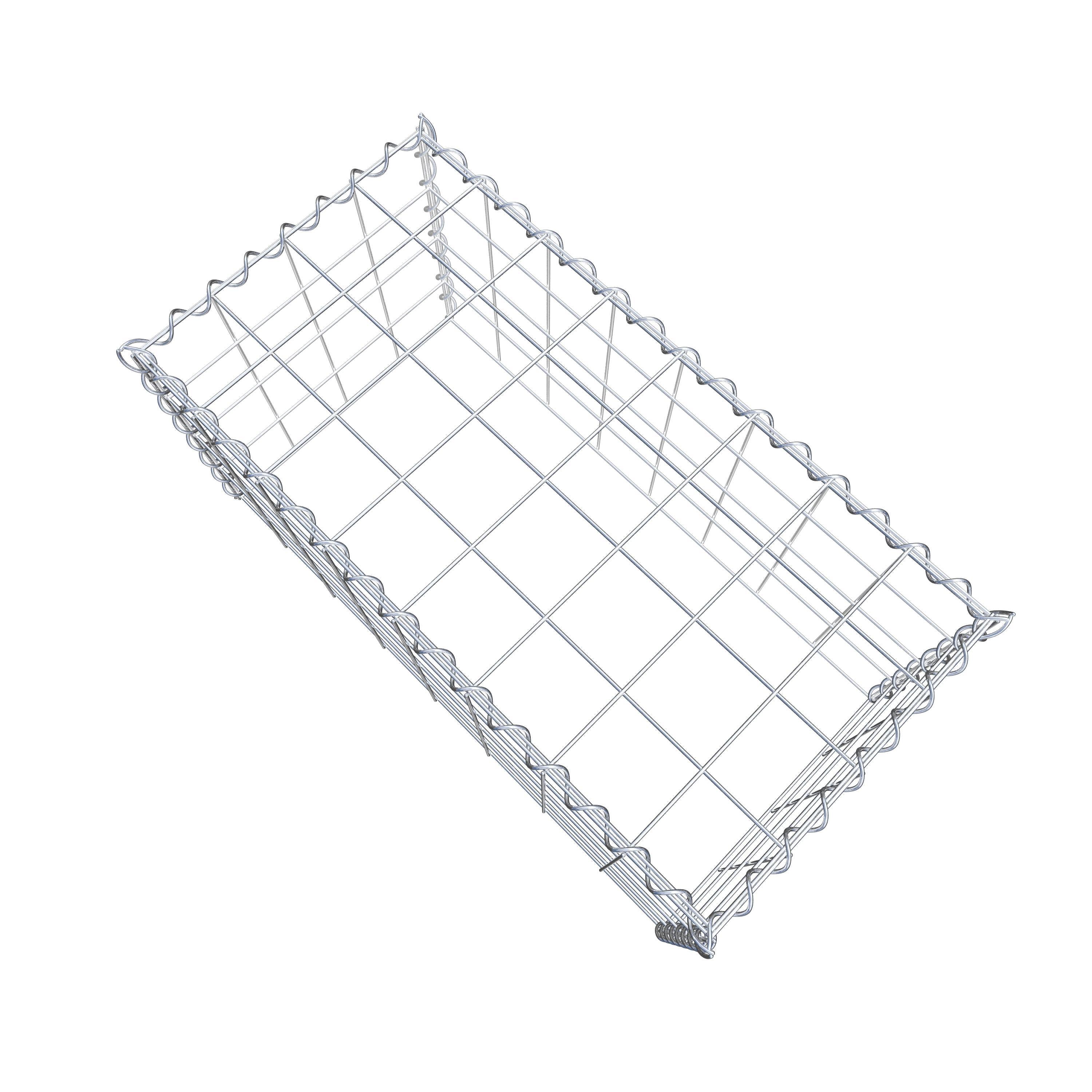 Grown-on gabion type 3 80 cm x 40 cm x 40 cm (L x H x D), mesh size 10 cm x 10 cm, spiral