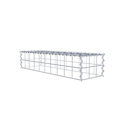Add-on schanskorf type 3 100 cm x 20 cm x 30 cm (L x H x D), maaswijdte 10 cm x 10 cm, spiraalvormig