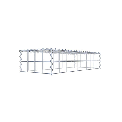 Extra gabion typ 3 100 cm x 20 cm x 40 cm (L x H x D), maskstorlek 10 cm x 10 cm, spiral