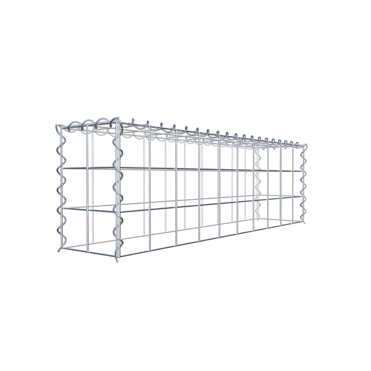 Gabião tipo 3 100 cm x 30 cm x 20 cm (C x A x P), malhagem 10 cm x 10 cm, espiral
