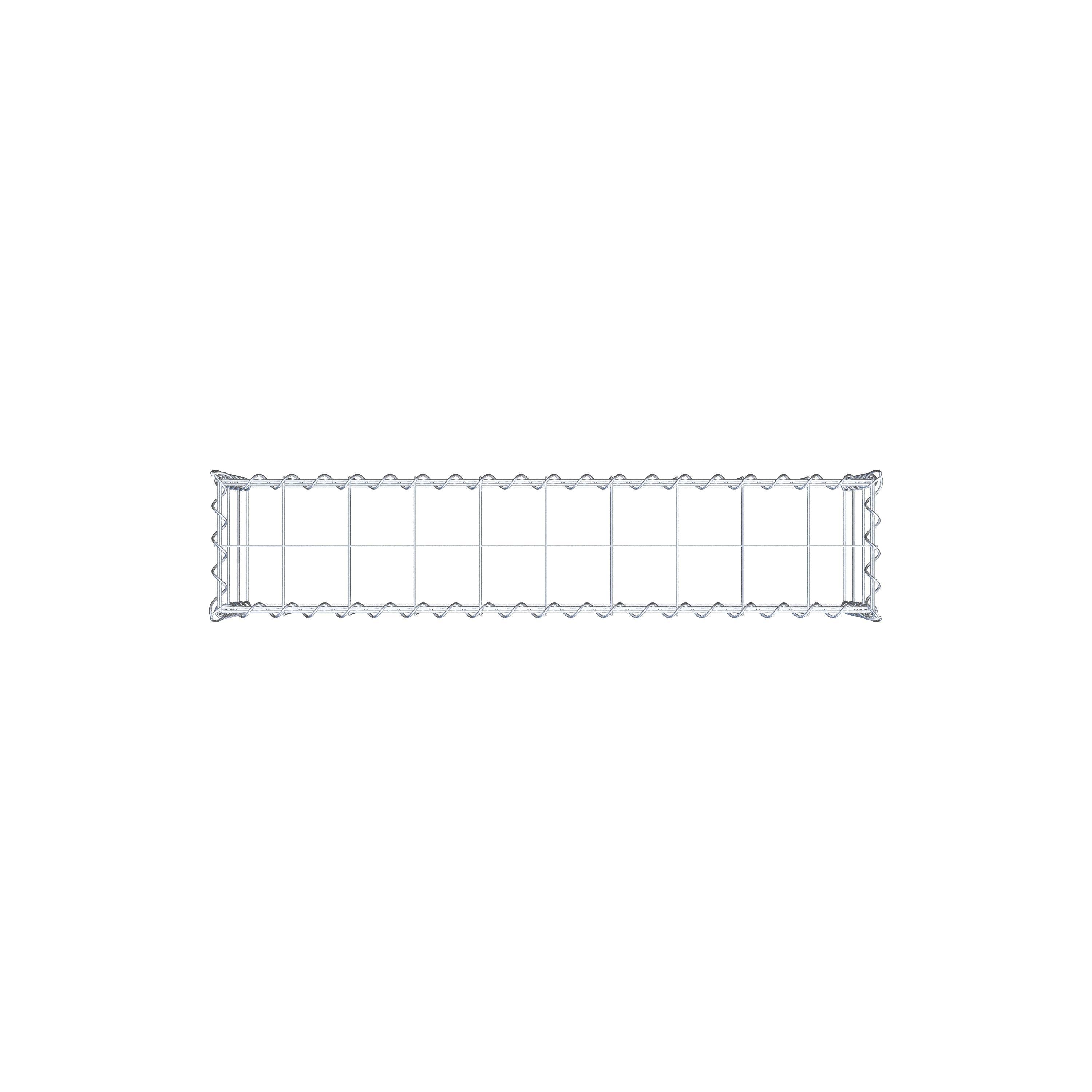 Gabião tipo 3 100 cm x 30 cm x 20 cm (C x A x P), malhagem 10 cm x 10 cm, espiral