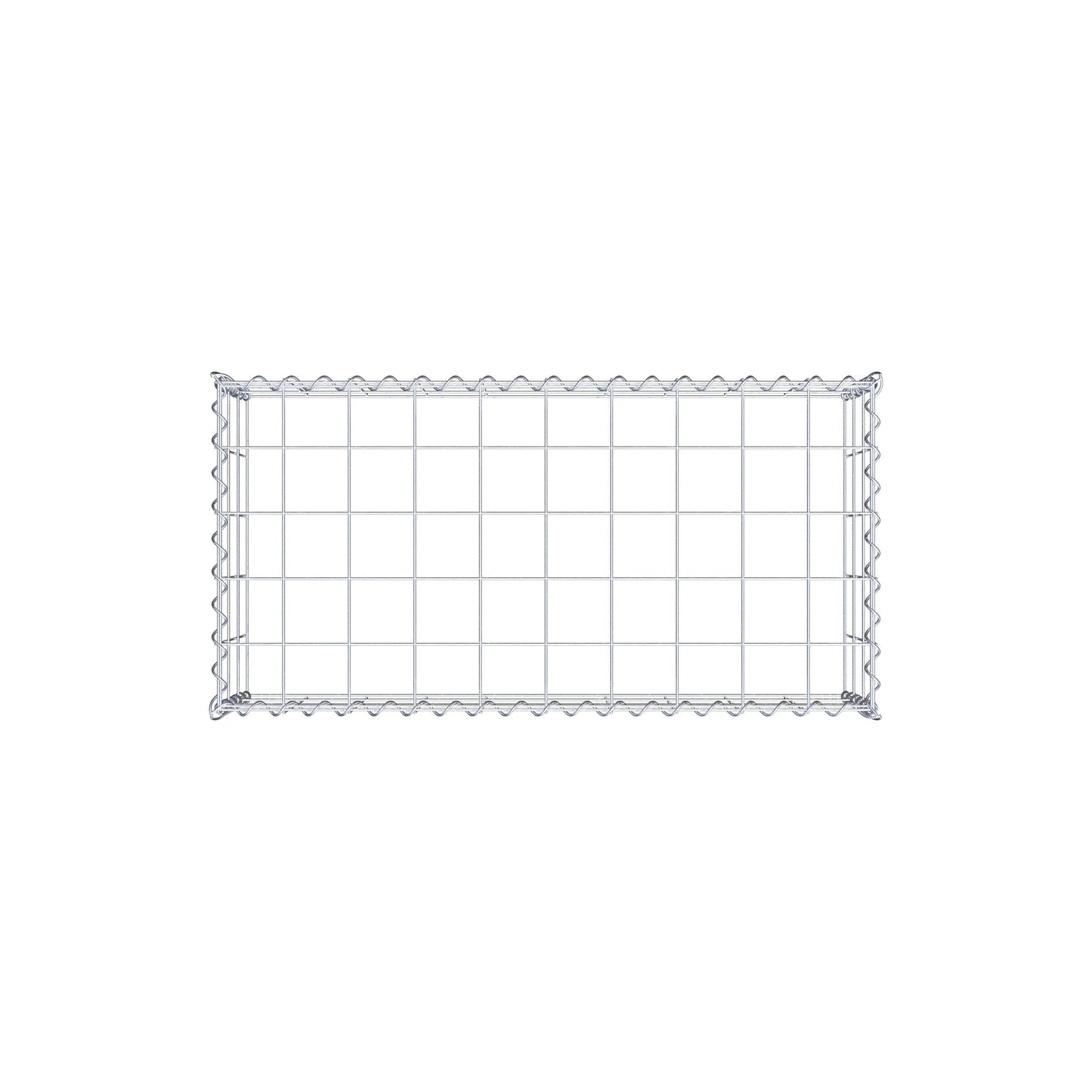 Anbaugabione Typ 3 100 cm x 30 cm x 50 cm (L x H x T), Maschenweite 10 cm x 10 cm, Spirale