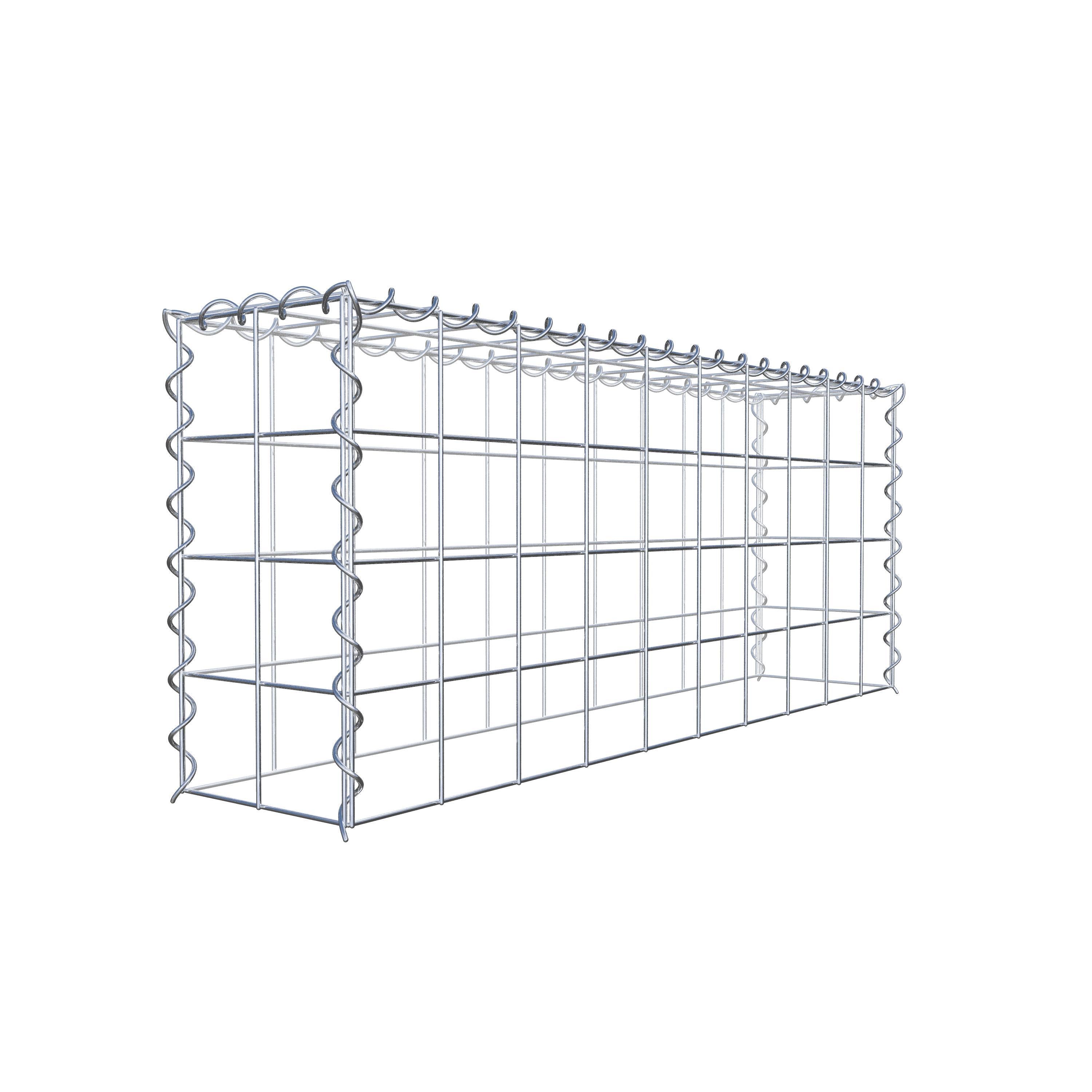 Grown-on gabion type 3 100 cm x 40 cm x 20 cm (L x H x D), mesh size 10 cm x 10 cm, spiral