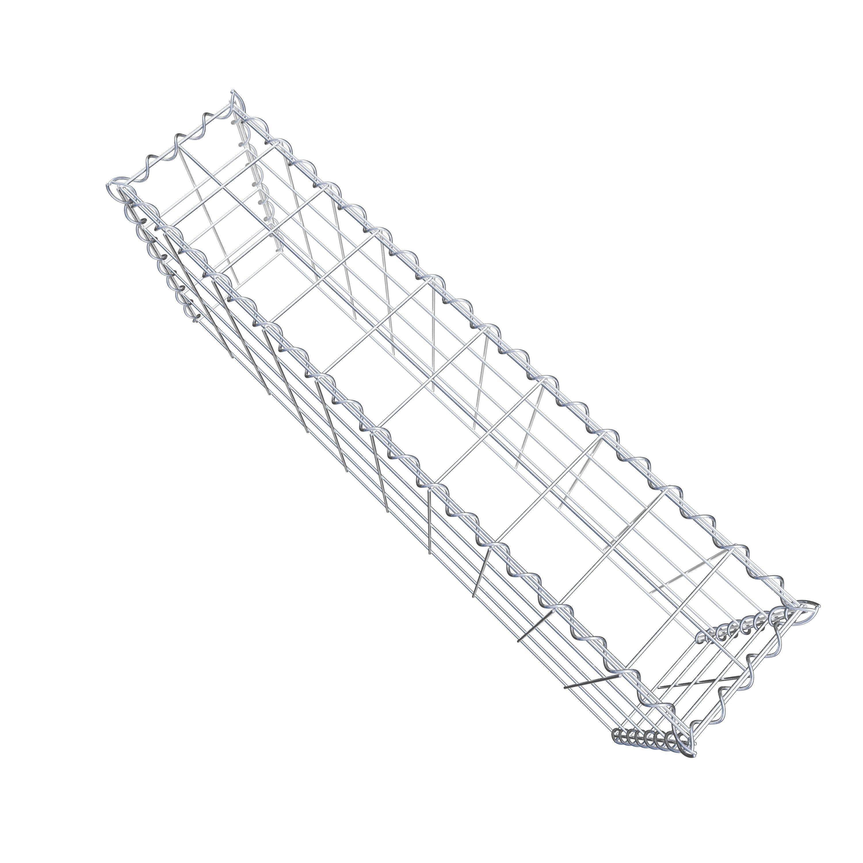 Gabião Tipo 3 100 cm x 40 cm x 20 cm (C x A x P), malhagem 10 cm x 10 cm, espiral