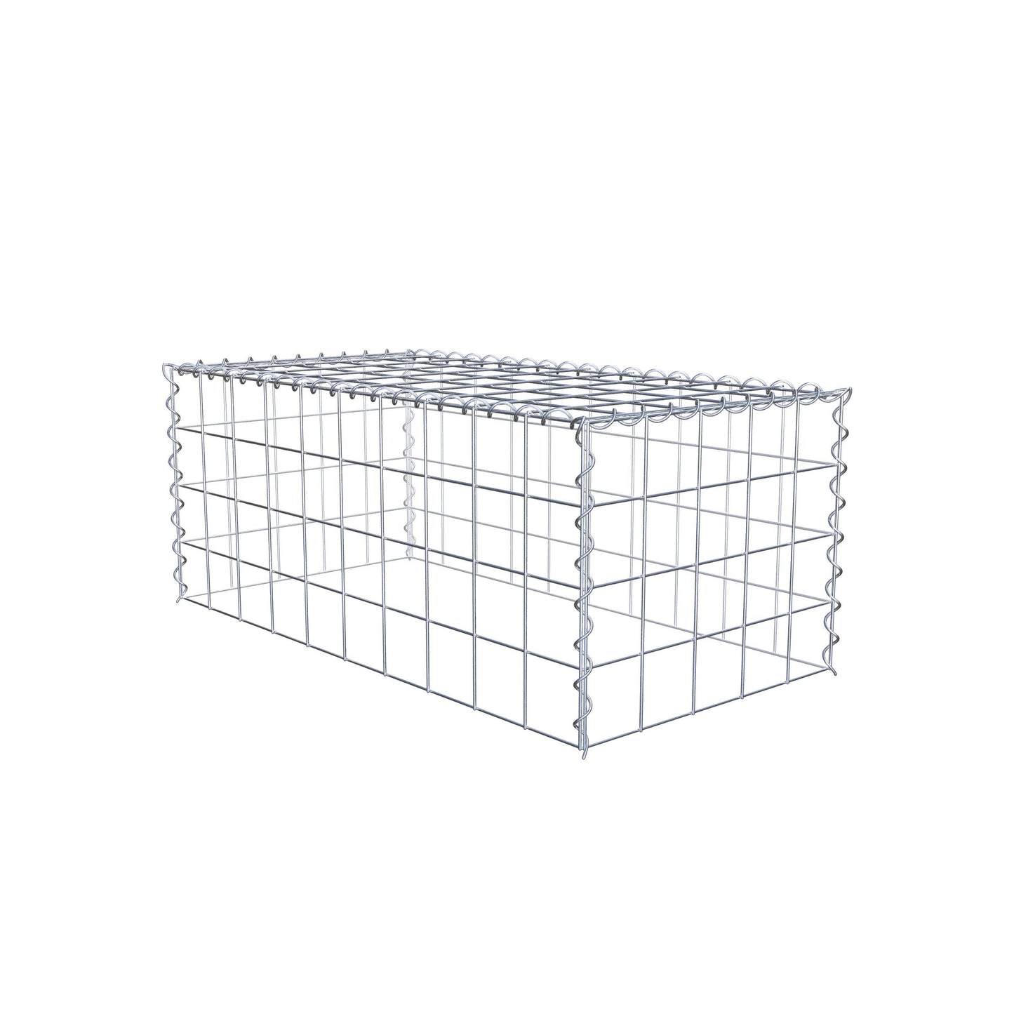 Extra gabion typ 3 100 cm x 40 cm x 50 cm (L x H x D), maskstorlek 10 cm x 10 cm, spiral
