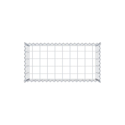 Extra gabion typ 3 100 cm x 40 cm x 50 cm (L x H x D), maskstorlek 10 cm x 10 cm, spiral