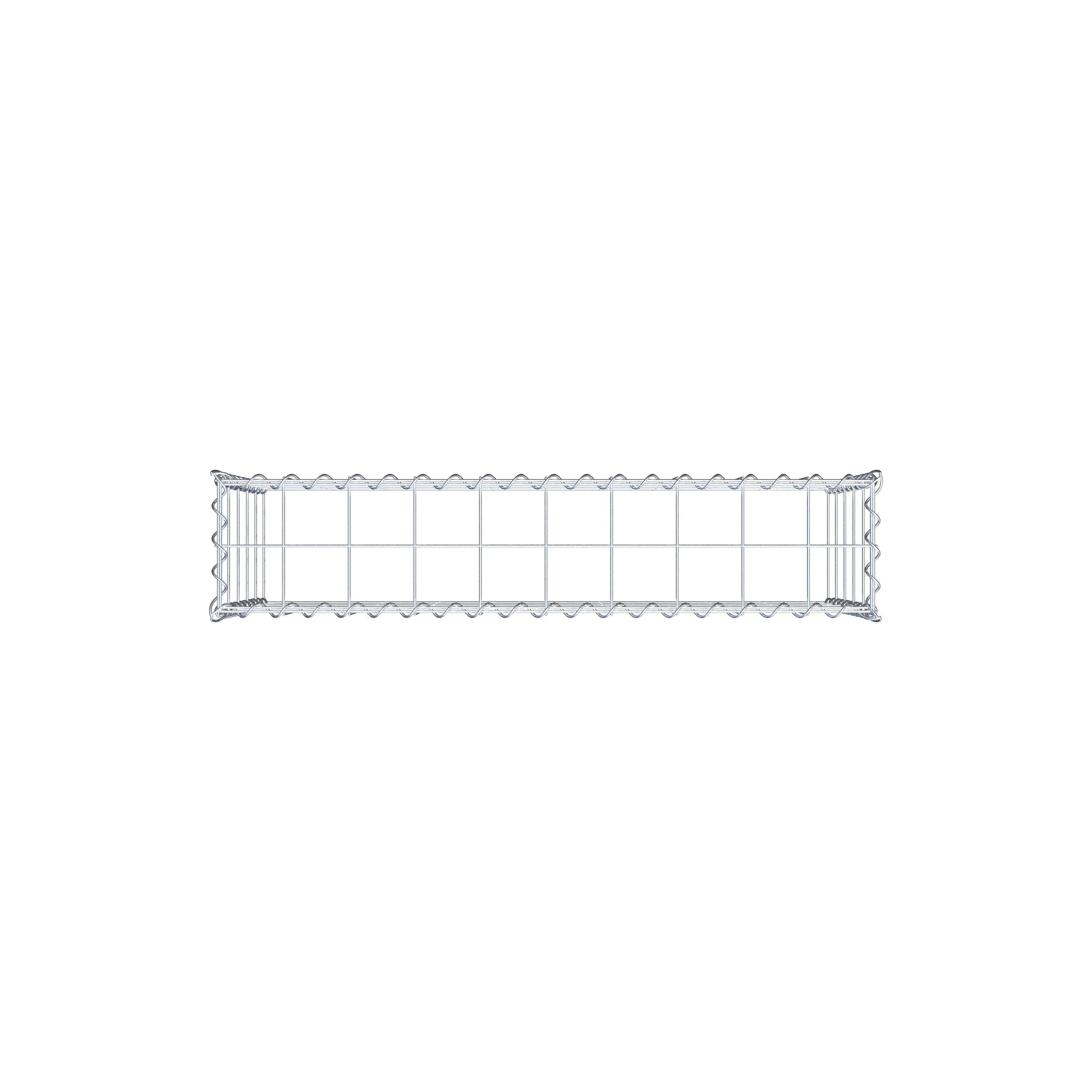 Gabião tipo 3 100 cm x 50 cm x 20 cm (C x A x P), malhagem 10 cm x 10 cm, espiral