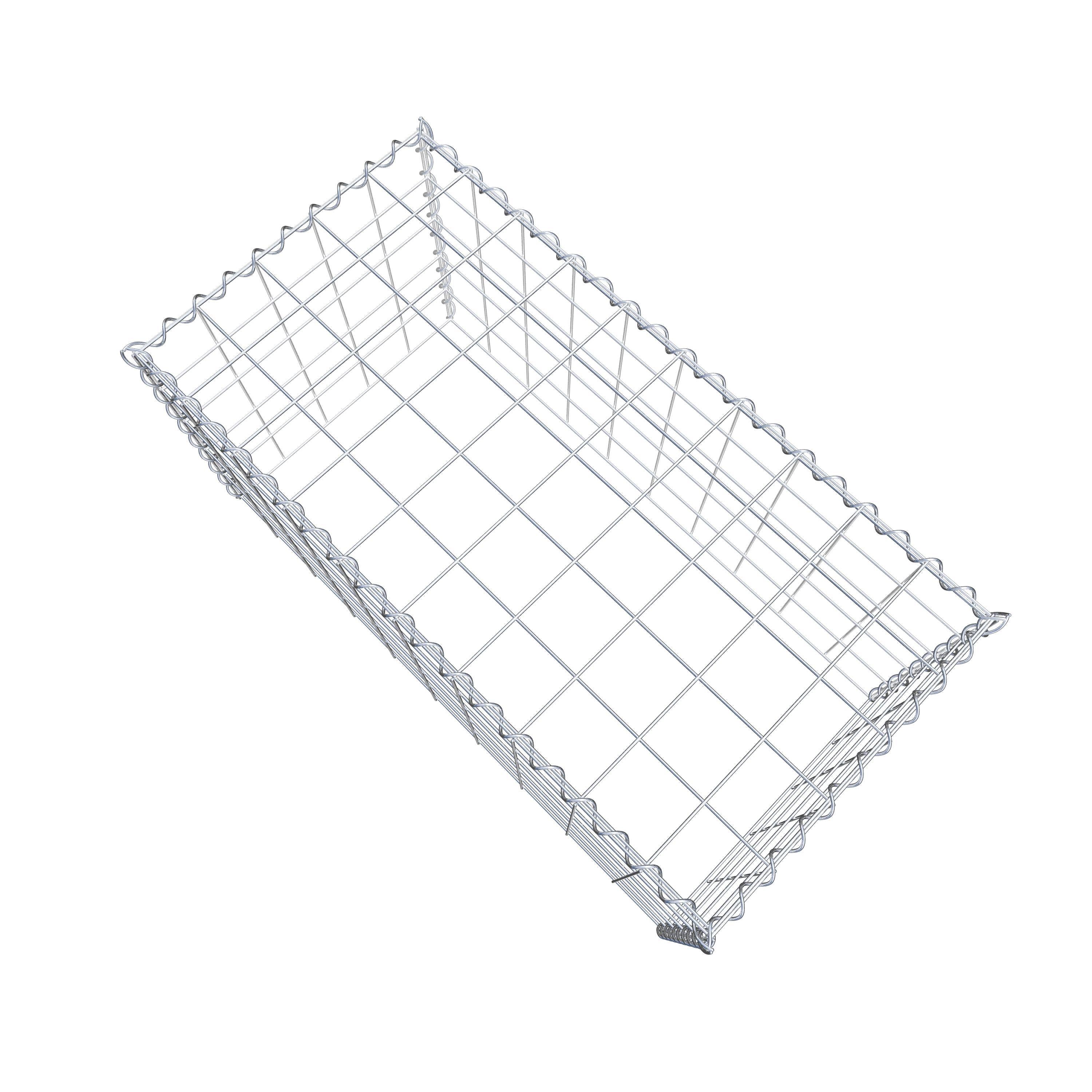 Gabião tipo 3 100 cm x 50 cm x 50 cm (C x A x P), malhagem 10 cm x 10 cm, espiral