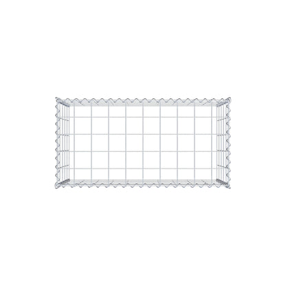 Påväxt gabion typ 3 100 cm x 50 cm x 50 cm (L x H x D), maskstorlek 10 cm x 10 cm, spiral