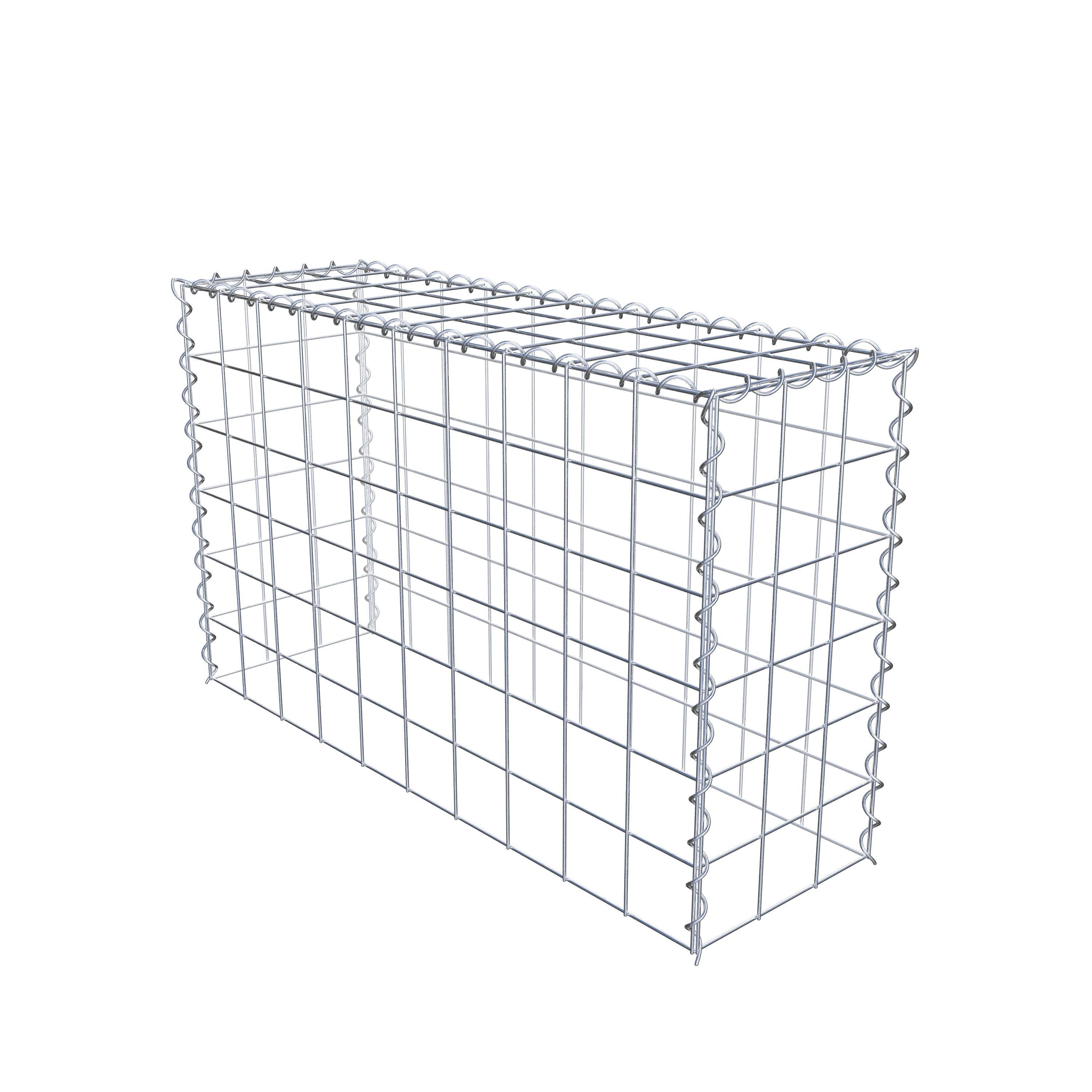 Grown-on gabion type 3 100 cm x 60 cm x 30 cm (L x H x D), mesh size 10 cm x 10 cm, spiral