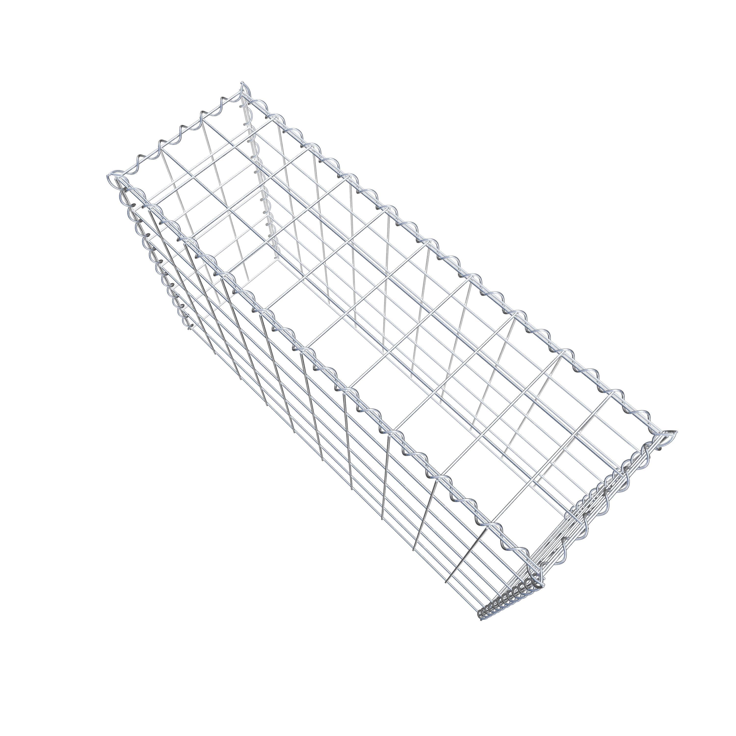 Grown-on gabion type 3 100 cm x 60 cm x 30 cm (L x H x D), mesh size 10 cm x 10 cm, spiral