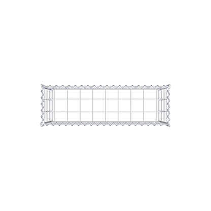 Opvokset gabion type 3 100 cm x 60 cm x 30 cm (L x H x D), maskestørrelse 10 cm x 10 cm, spiral
