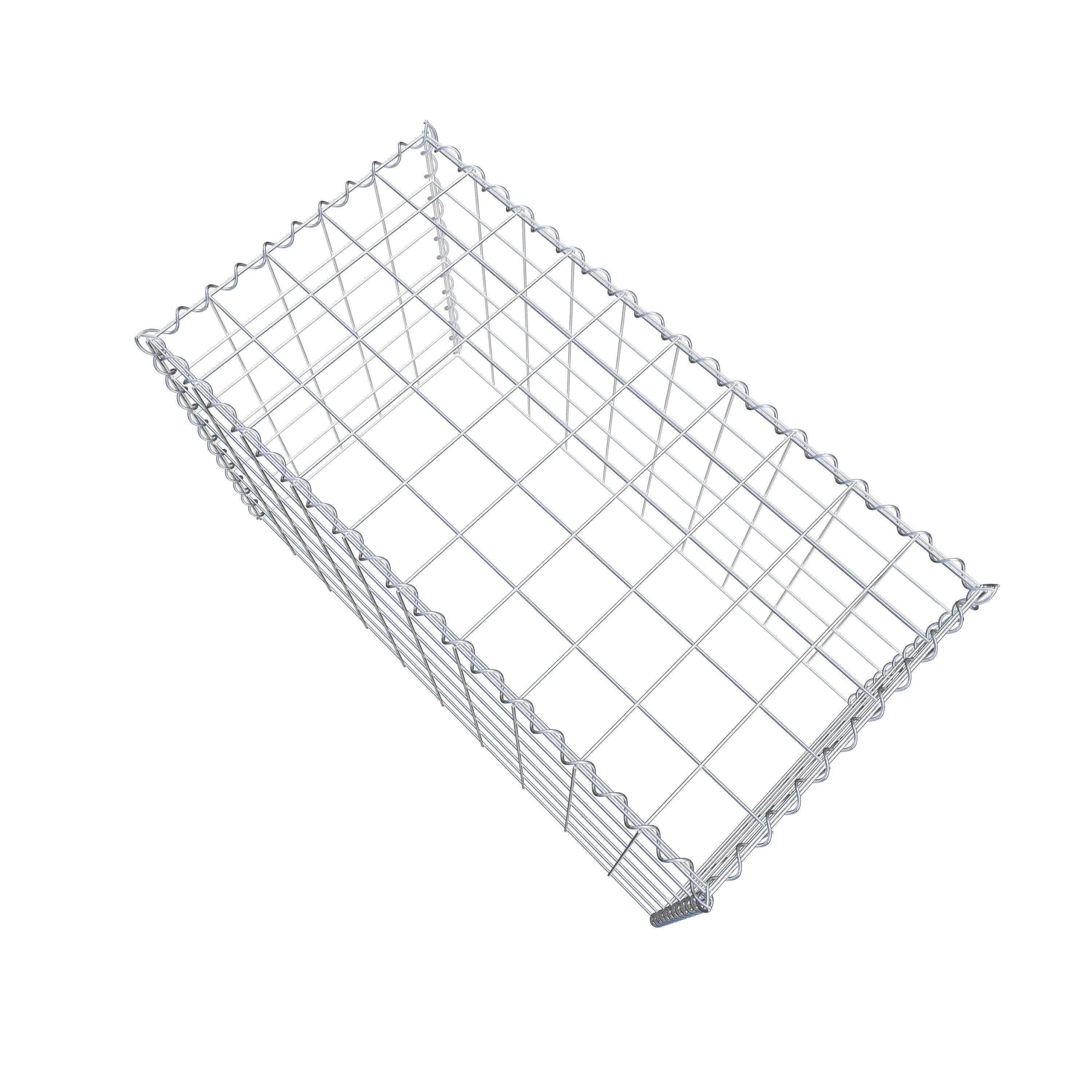 Gabião tipo 3 100 cm x 60 cm x 50 cm (C x A x P), malhagem 10 cm x 10 cm, espiral