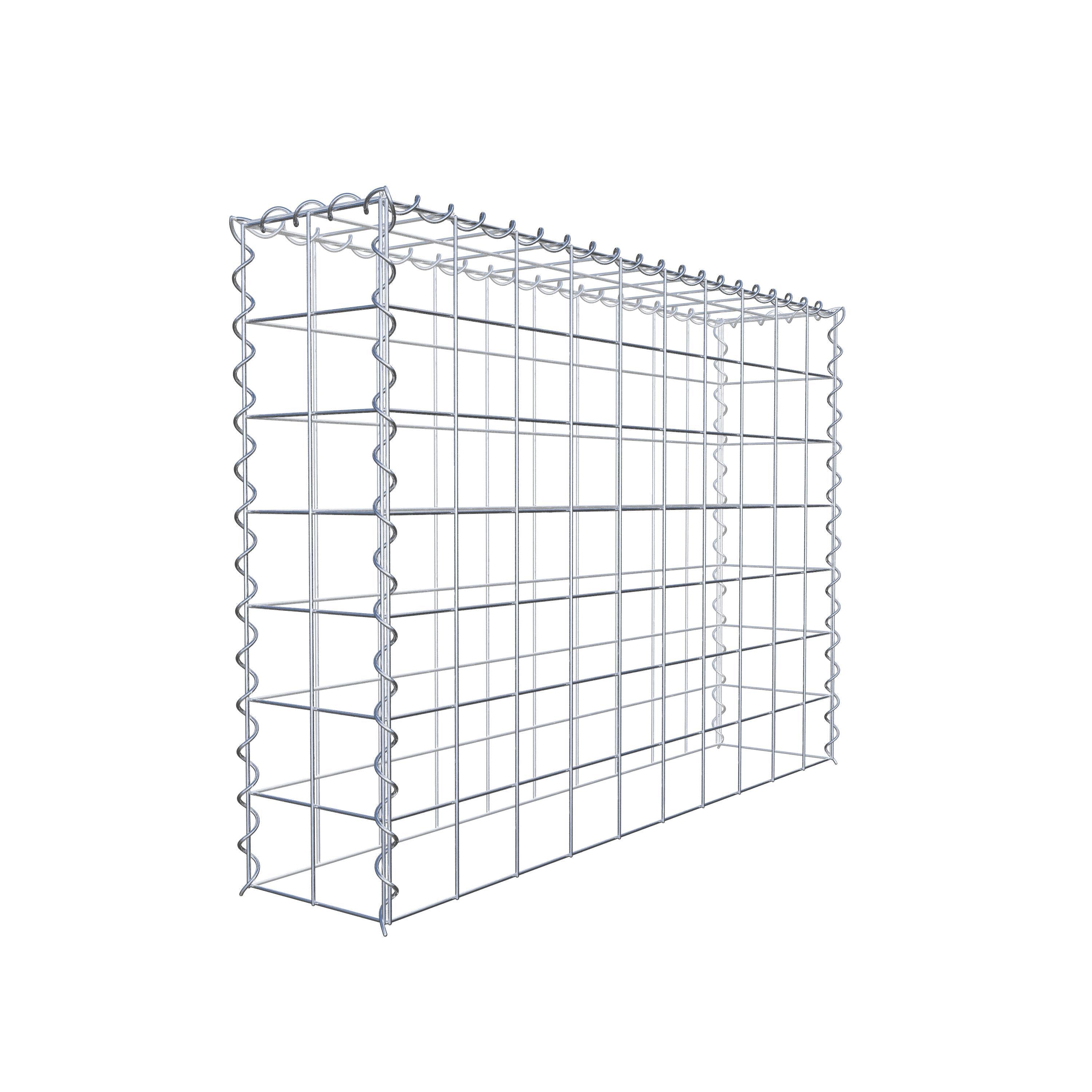 Anbaugabione Typ 3 100 cm x 70 cm x 20 cm (L x H x T), Maschenweite 10 cm x 10 cm, Spirale