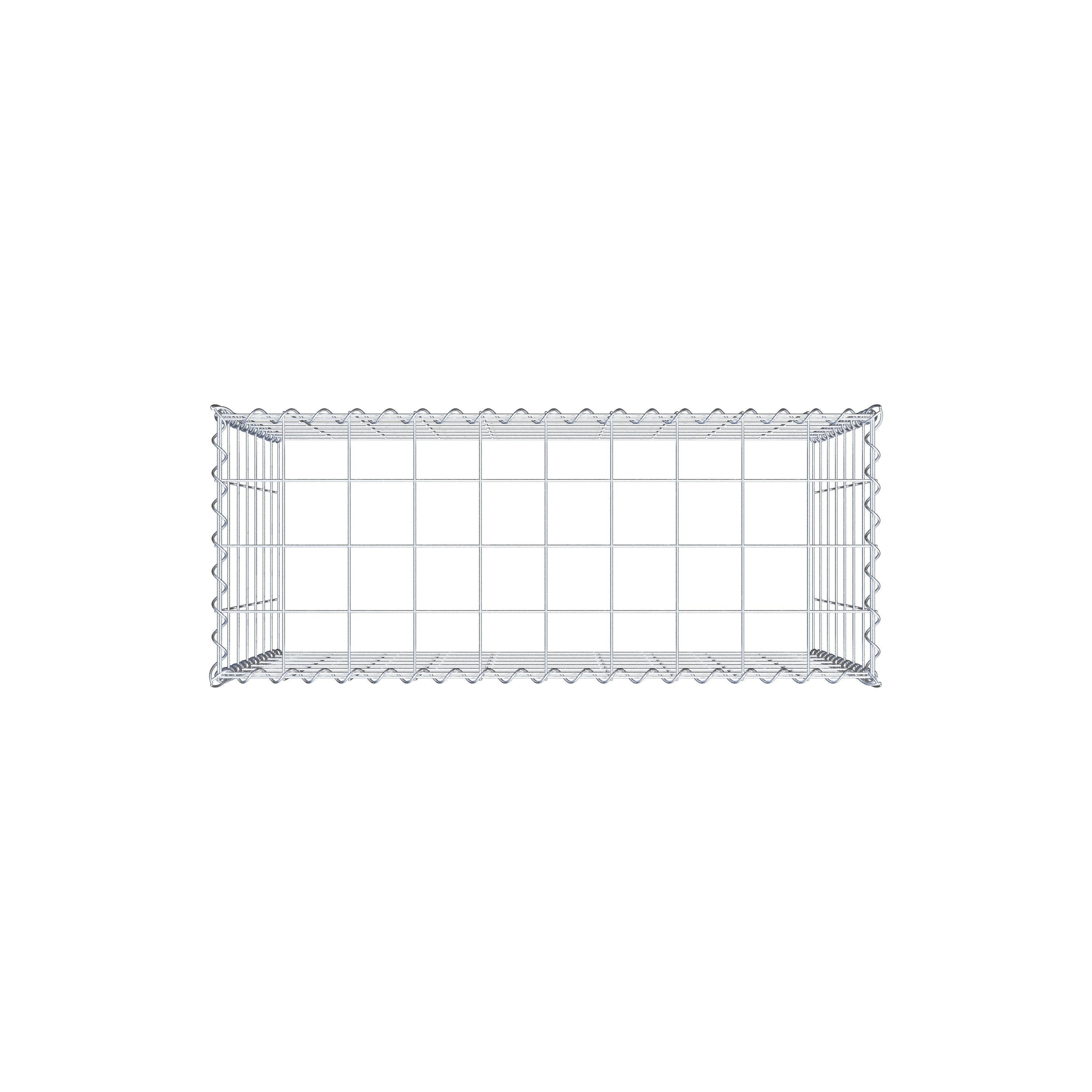 Gabião tipo 3 100 cm x 70 cm x 40 cm (C x A x P), malhagem 10 cm x 10 cm, espiral