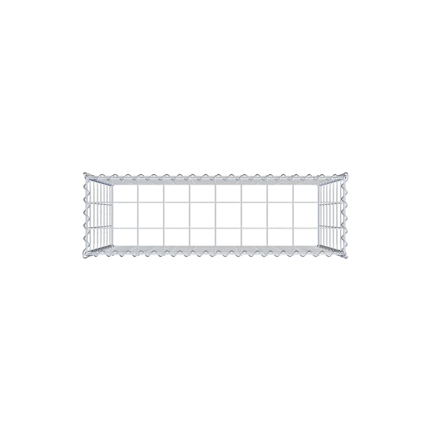 Påväxt gabion typ 3 100 cm x 80 cm x 30 cm (L x H x D), maskstorlek 10 cm x 10 cm, spiral