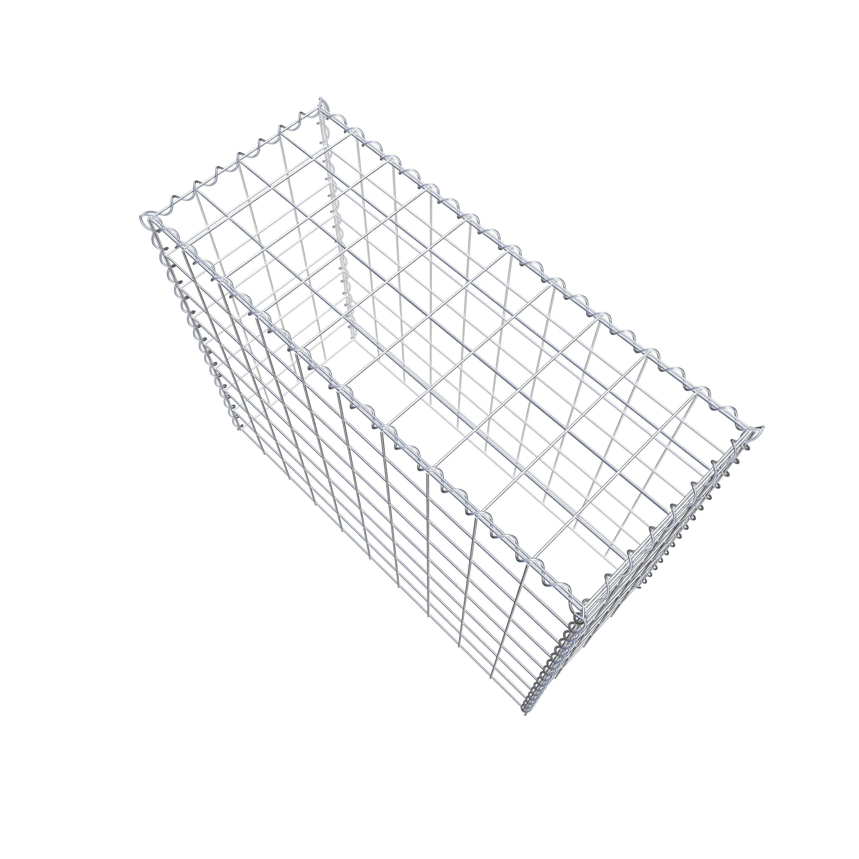 Gabião Tipo 3 100 cm x 80 cm x 40 cm (C x A x P), malhagem 10 cm x 10 cm, espiral