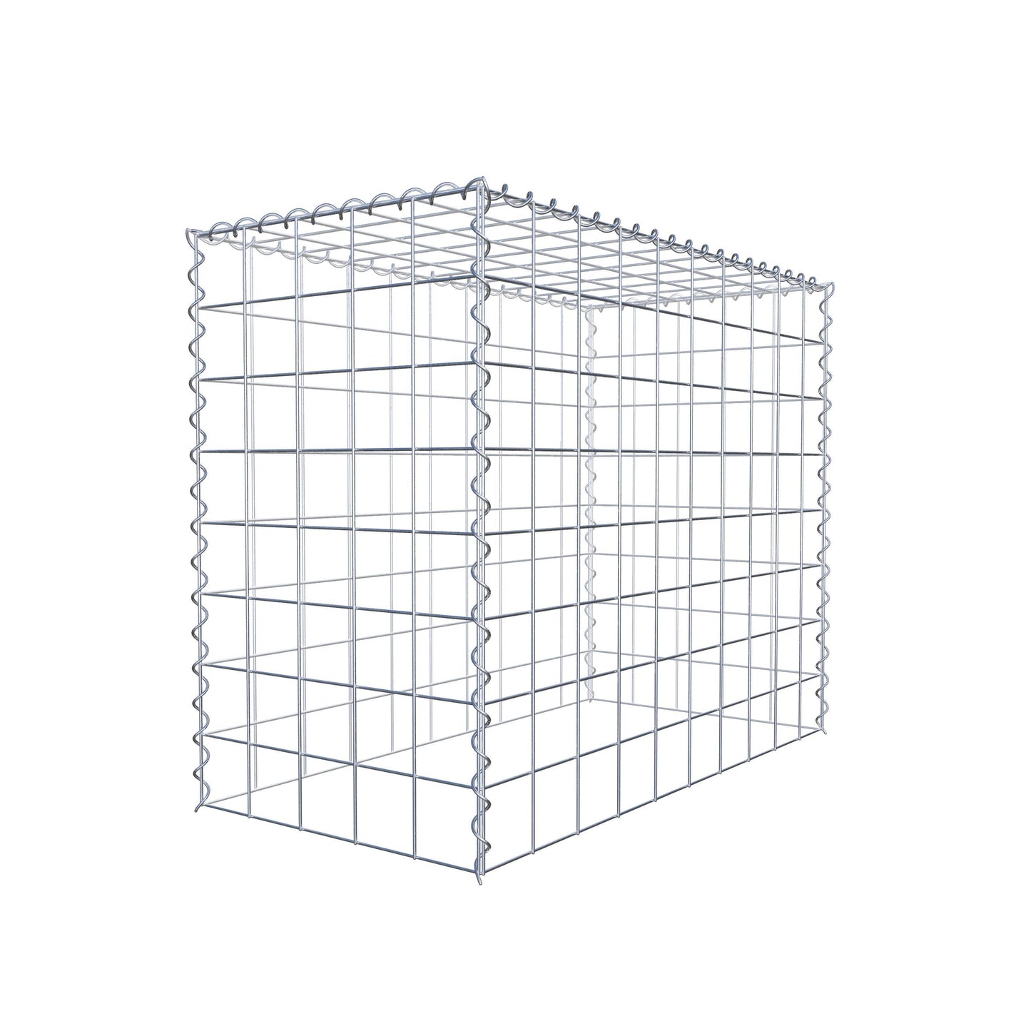 Grown-on gabion type 3 100 cm x 80 cm x 50 cm (L x H x D), mesh size 10 cm x 10 cm, spiral