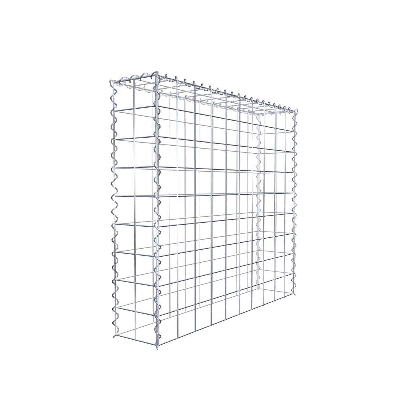 Grown-on gabion type 3 100 cm x 90 cm x 20 cm (L x H x D), mesh size 10 cm x 10 cm, spiral