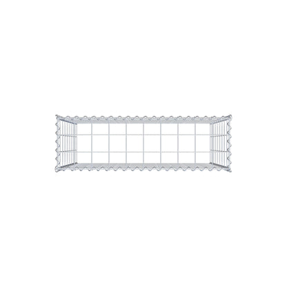 Påväxt gabion typ 3 100 cm x 90 cm x 30 cm (L x H x D), maskstorlek 10 cm x 10 cm, spiral