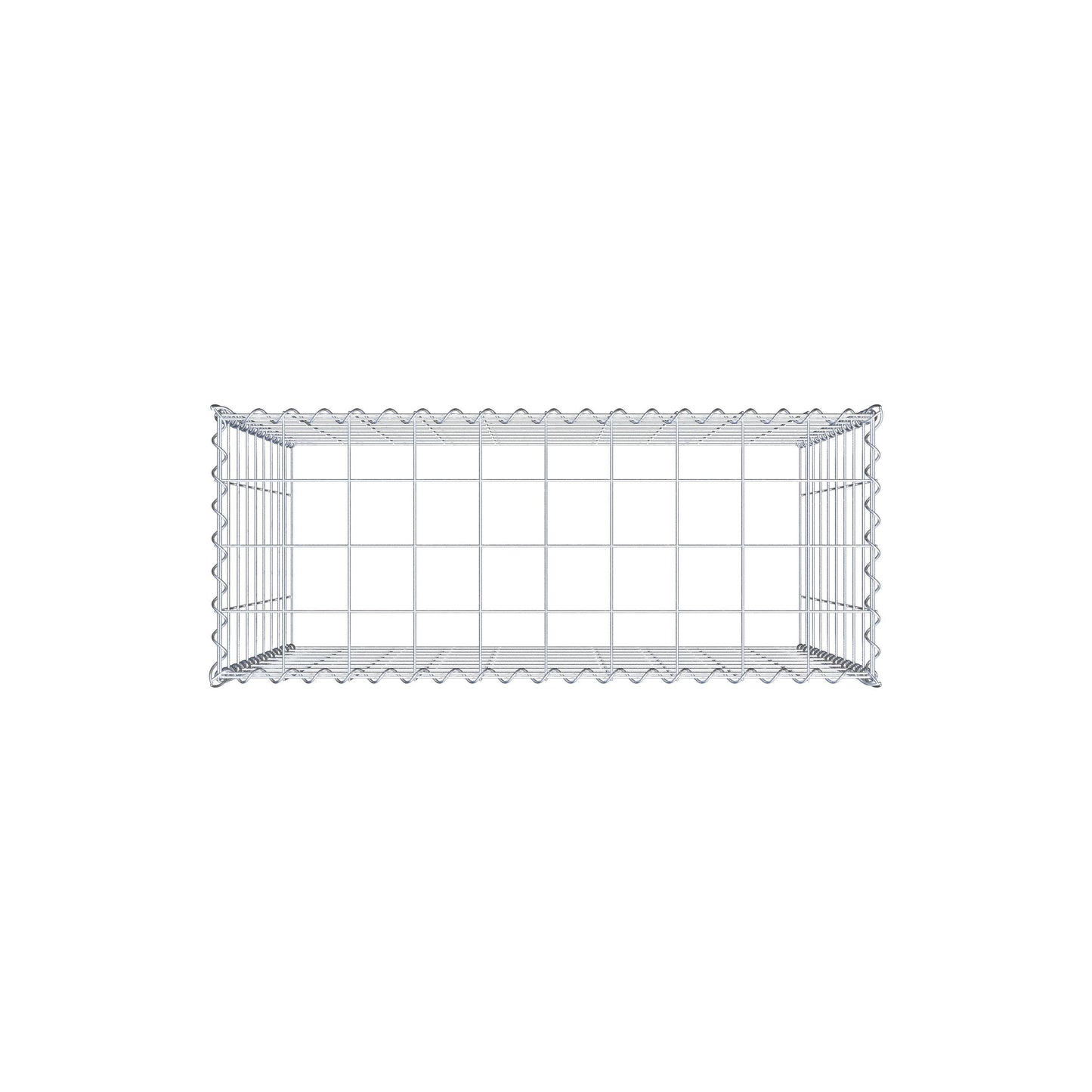 Gabbione aggiuntivo tipo 3 100 cm x 90 cm x 40 cm (L x H x P), maglia 10 cm x 10 cm, spirale