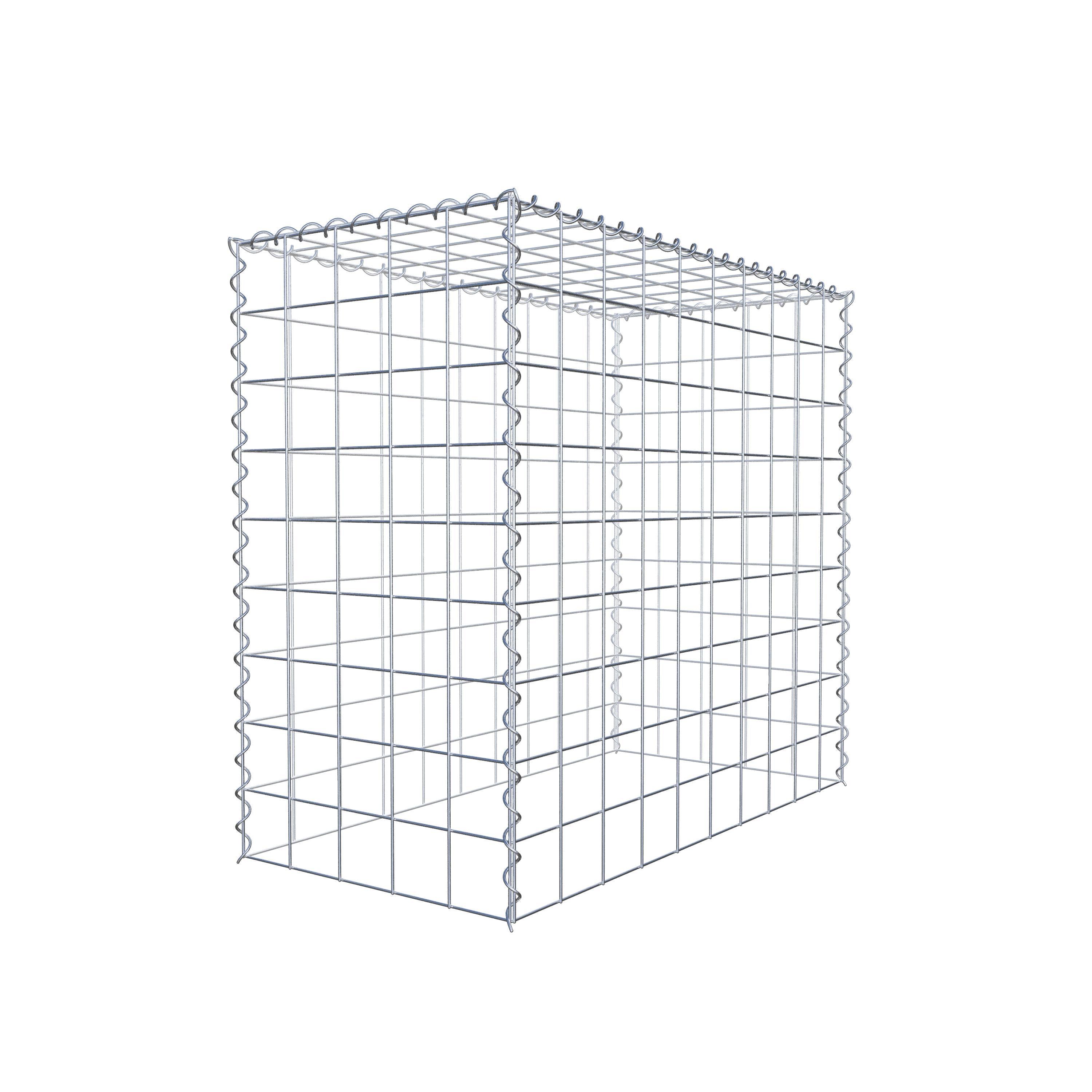 Gabião tipo 3 100 cm x 90 cm x 50 cm (C x A x P), malhagem 10 cm x 10 cm, espiral