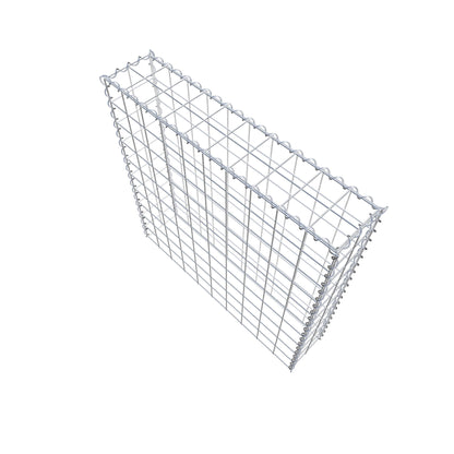 Gabion rapporté type 3 100 cm x 100 cm x 20 cm (L x H x P), mailles 10 cm x 10 cm, spirale