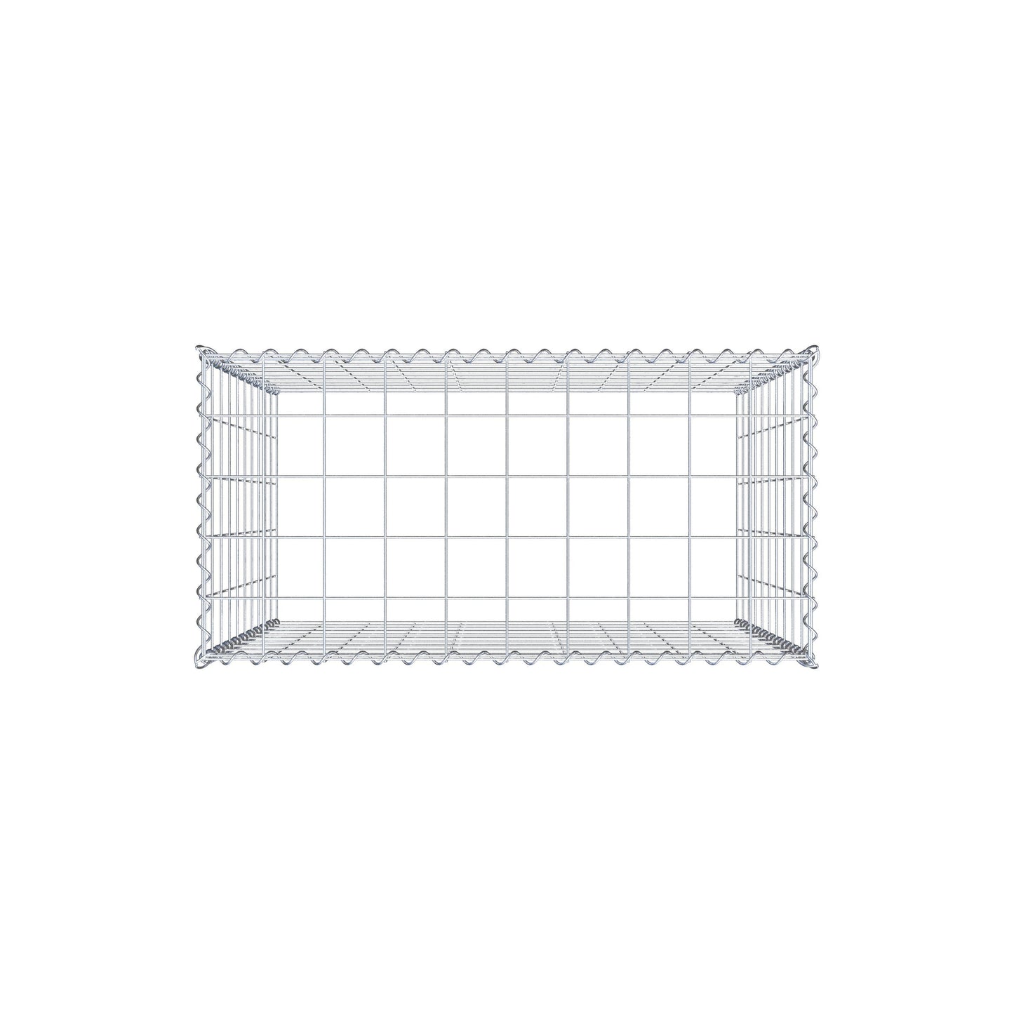 Extra gabion typ 3 100 cm x 100 cm x 50 cm (L x H x D), maskstorlek 10 cm x 10 cm, spiral