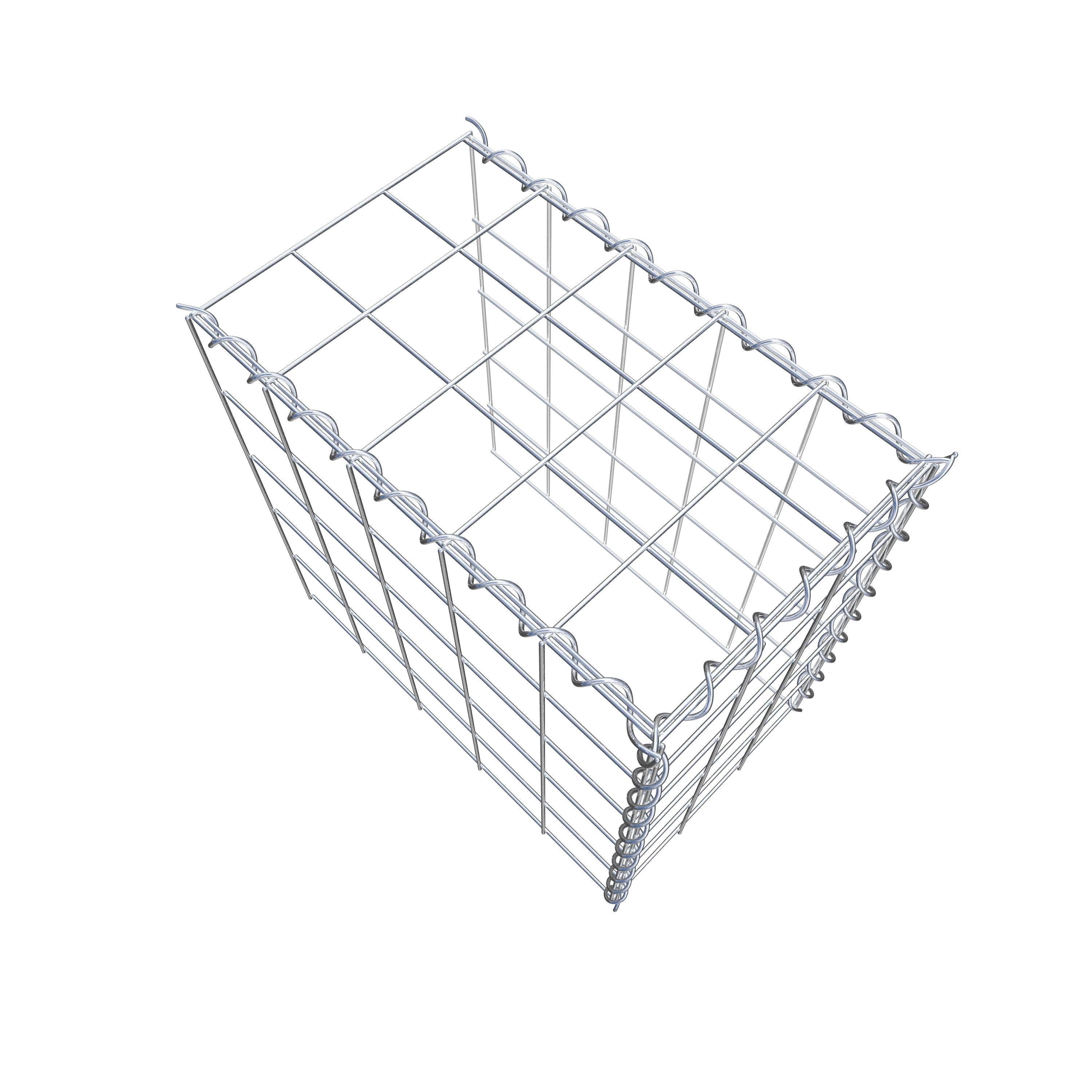 Anbaugabione Typ 4 50 cm x 50 cm x 30 cm (L x H x T), Maschenweite 10 cm x 10 cm, Spirale