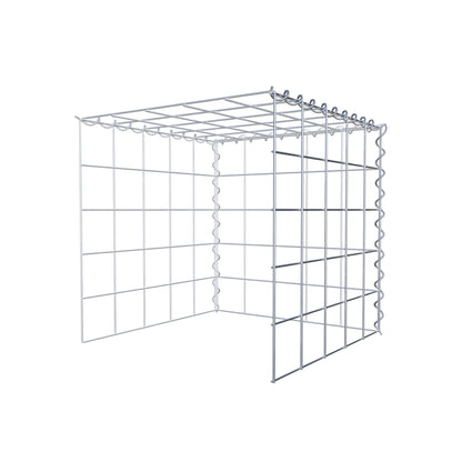 Opvokset gabion type 4 50 cm x 50 cm x 50 cm (L x H x D), maskestørrelse 10 cm x 10 cm, spiral