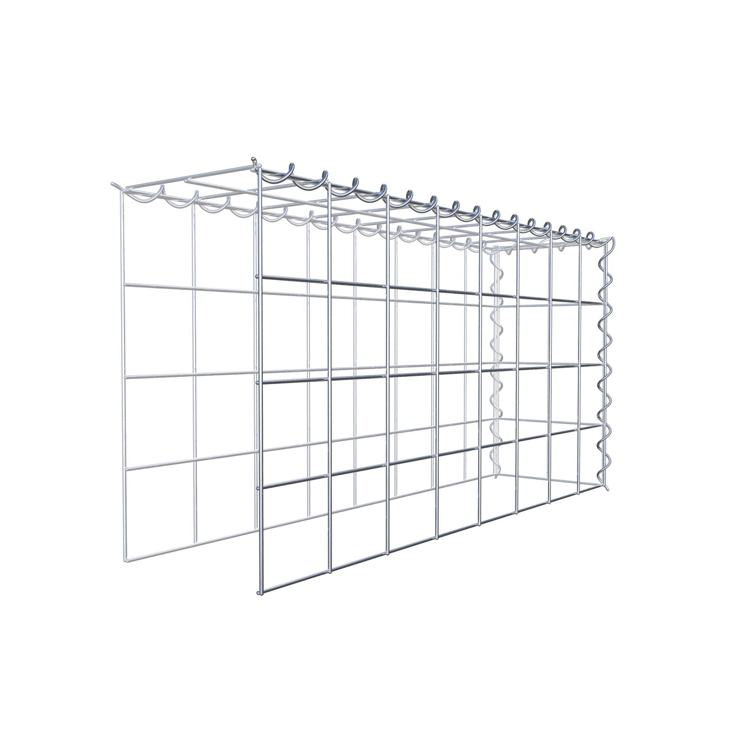 Gabião Tipo 4 80 cm x 40 cm x 20 cm (C x A x P), malhagem 10 cm x 10 cm, espiral