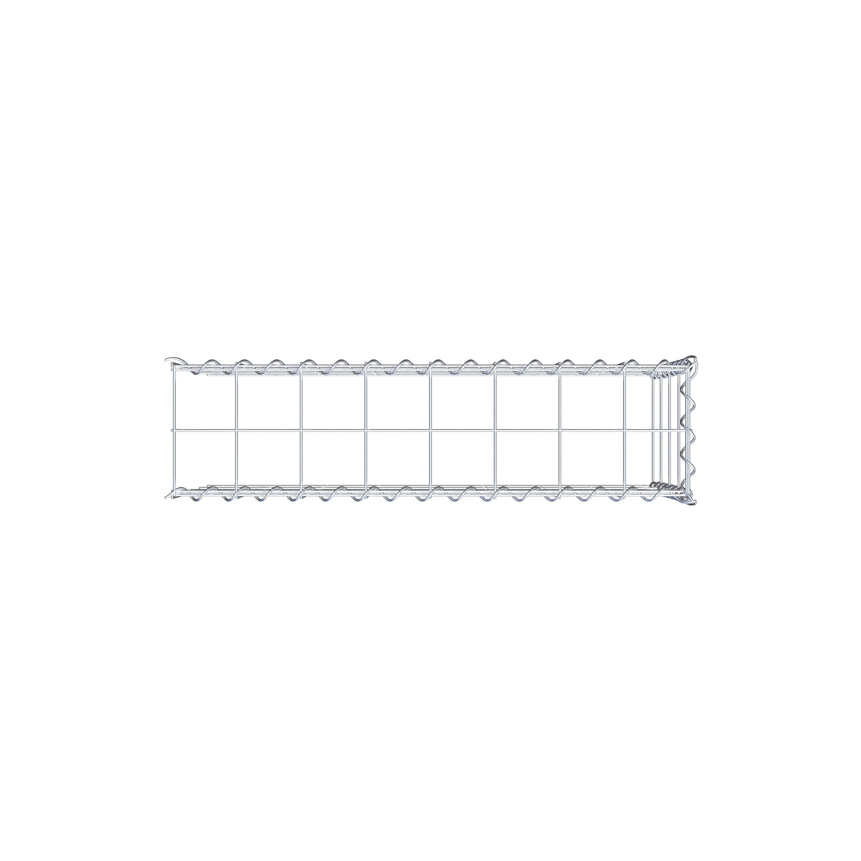 Gabião Tipo 4 80 cm x 40 cm x 20 cm (C x A x P), malhagem 10 cm x 10 cm, espiral