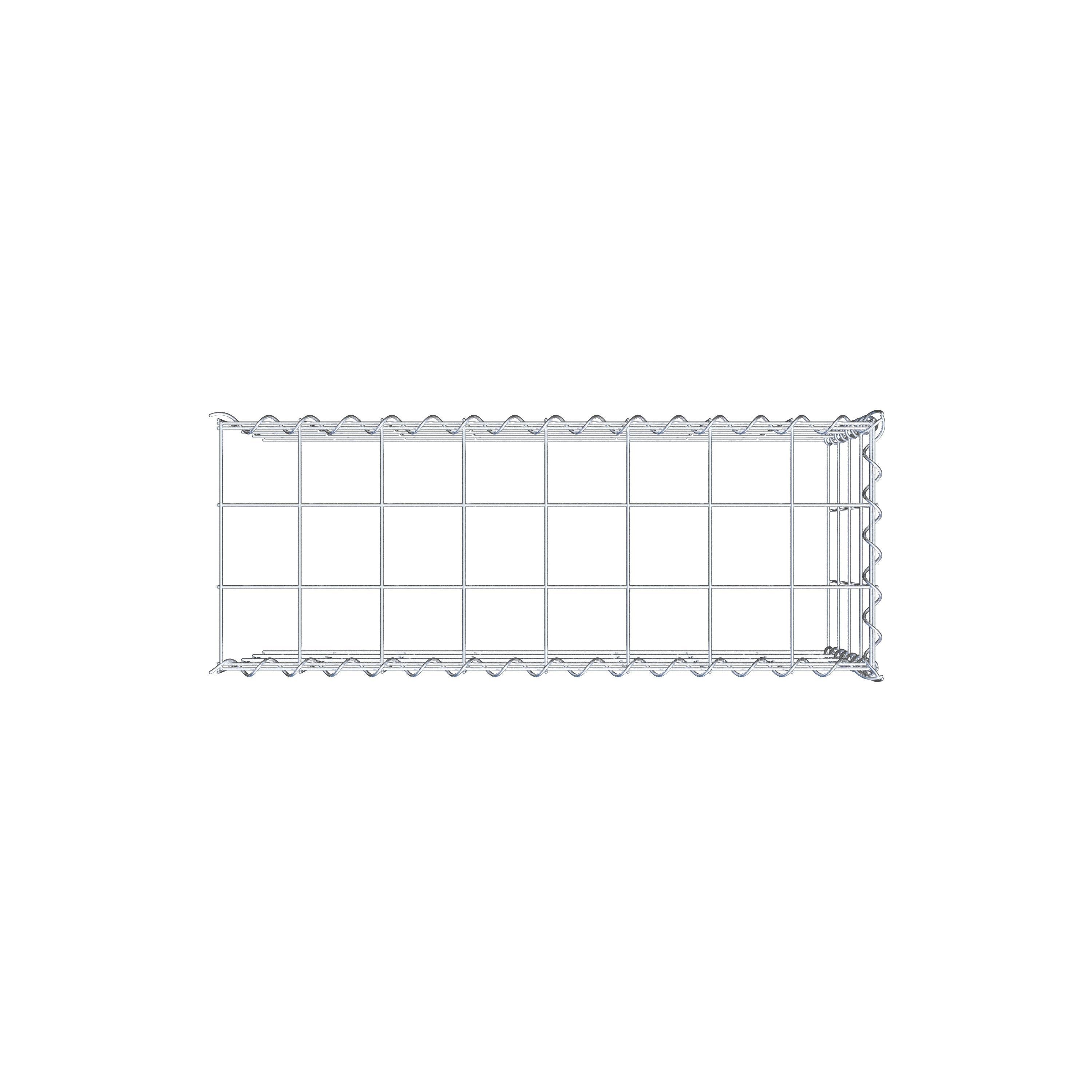 Gabião tipo 4 80 cm x 40 cm x 30 cm (C x A x P), malhagem 10 cm x 10 cm, espiral