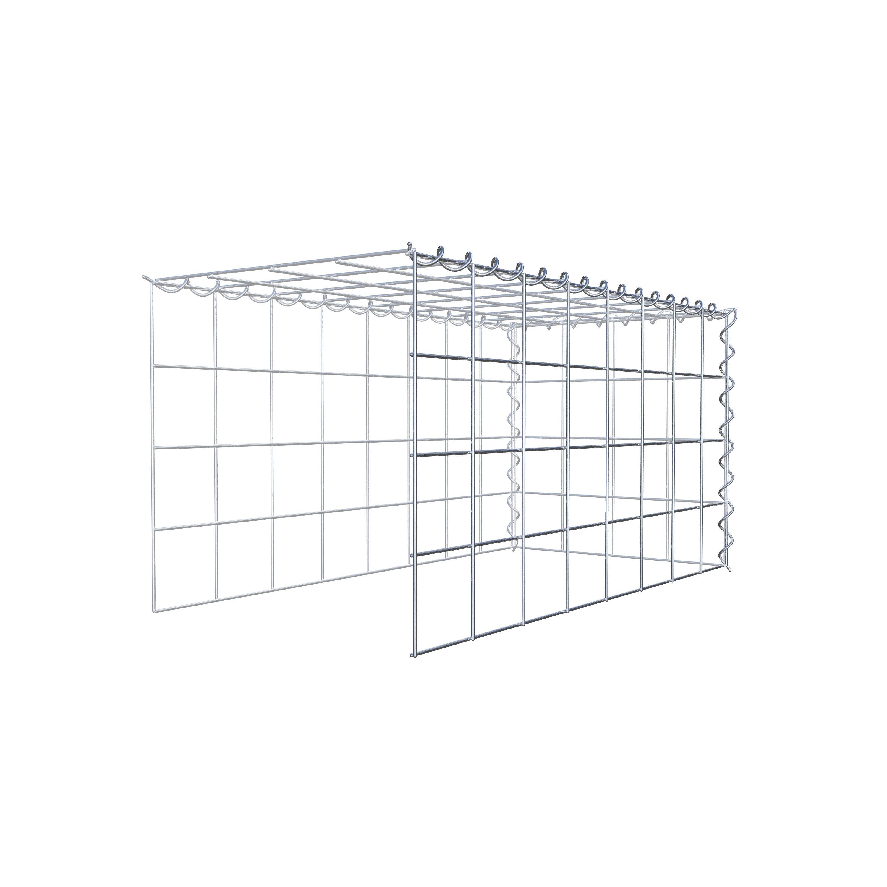 Gabião tipo 4 80 cm x 40 cm x 40 cm (C x A x P), malhagem 10 cm x 10 cm, espiral