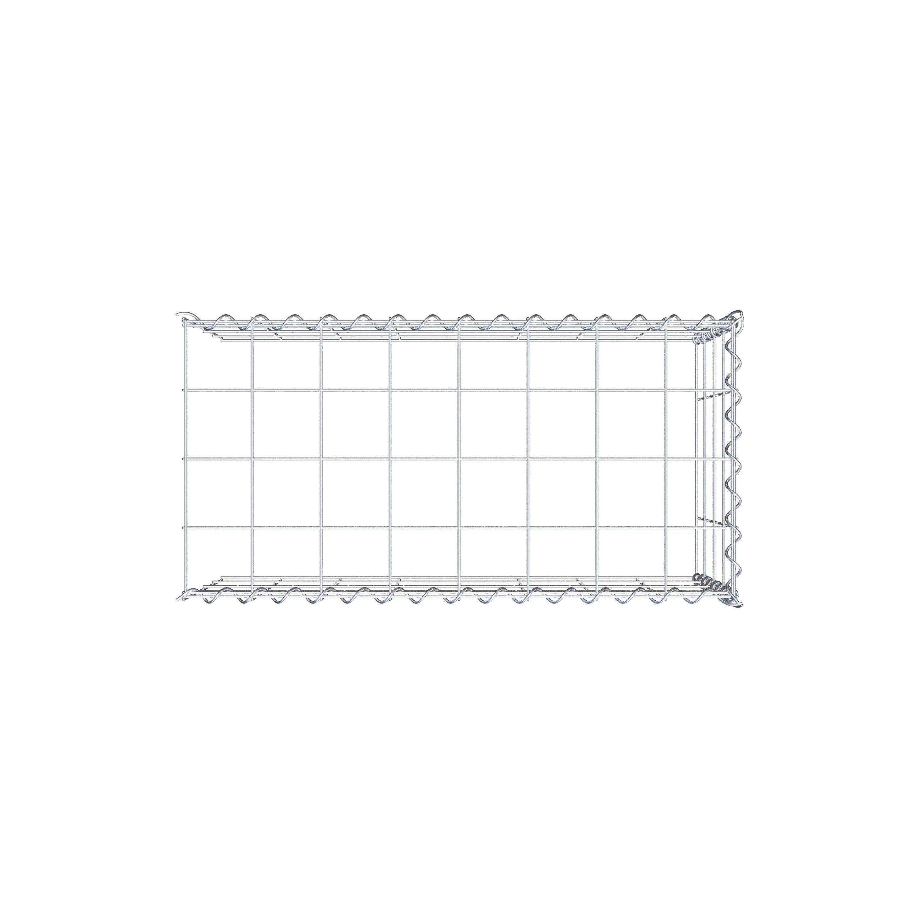 Gabião tipo 4 80 cm x 40 cm x 40 cm (C x A x P), malhagem 10 cm x 10 cm, espiral