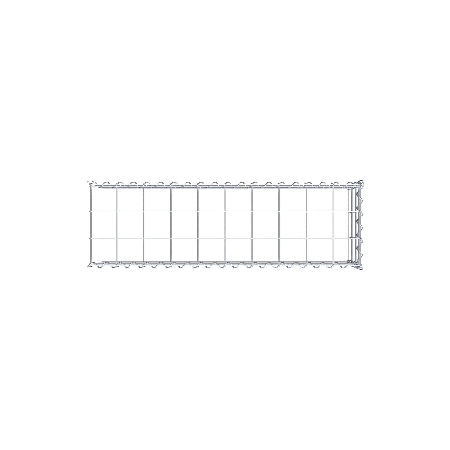 Gabião Tipo 4 100 cm x 30 cm x 30 cm (C x A x P), malhagem 10 cm x 10 cm, espiral