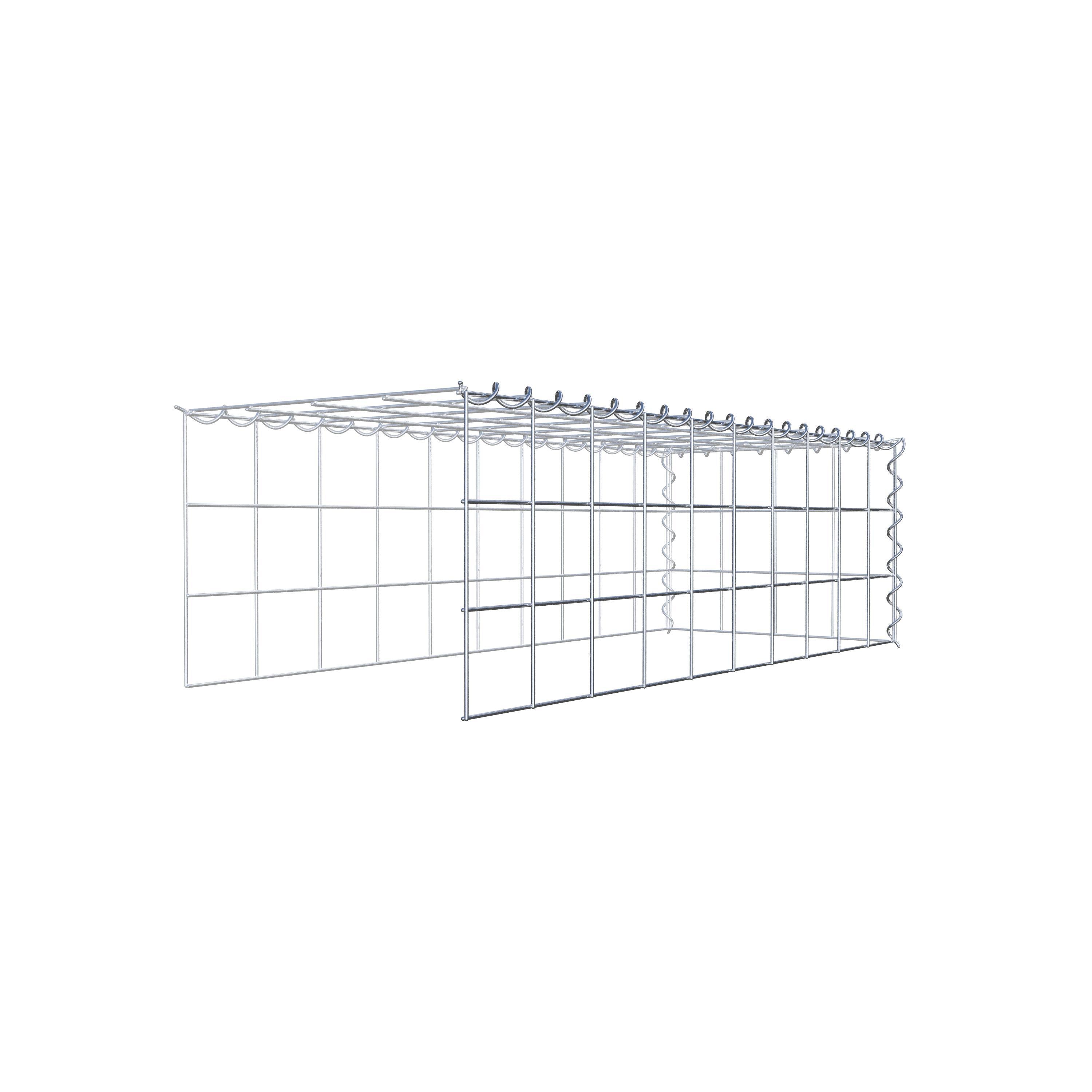 Gabião Tipo 4 100 cm x 30 cm x 40 cm (C x A x P), malhagem 10 cm x 10 cm, espiral