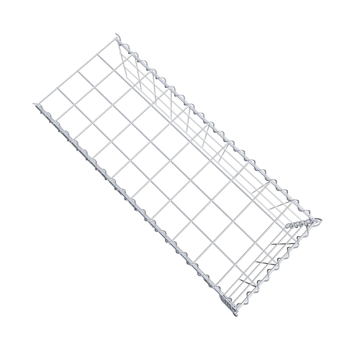 Gabion rapporté type 4 100 cm x 30 cm x 40 cm (L x H x P), mailles 10 cm x 10 cm, spirale