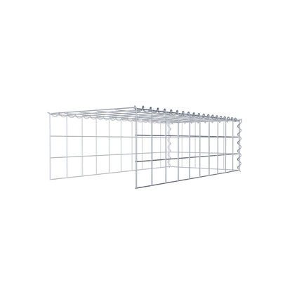 Gabião tipo 4 100 cm x 30 cm x 50 cm (C x A x P), malhagem 10 cm x 10 cm, espiral