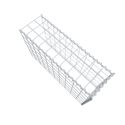 Gabion rapporté type 4 100 cm x 60 cm x 30 cm (L x H x P), mailles 10 cm x 10 cm, spirale