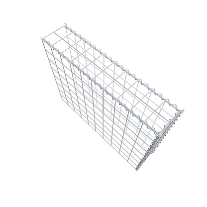 Grown-on gabion type 4 100 cm x 80 cm x 20 cm (L x H x D), mesh size 10 cm x 10 cm, spiral
