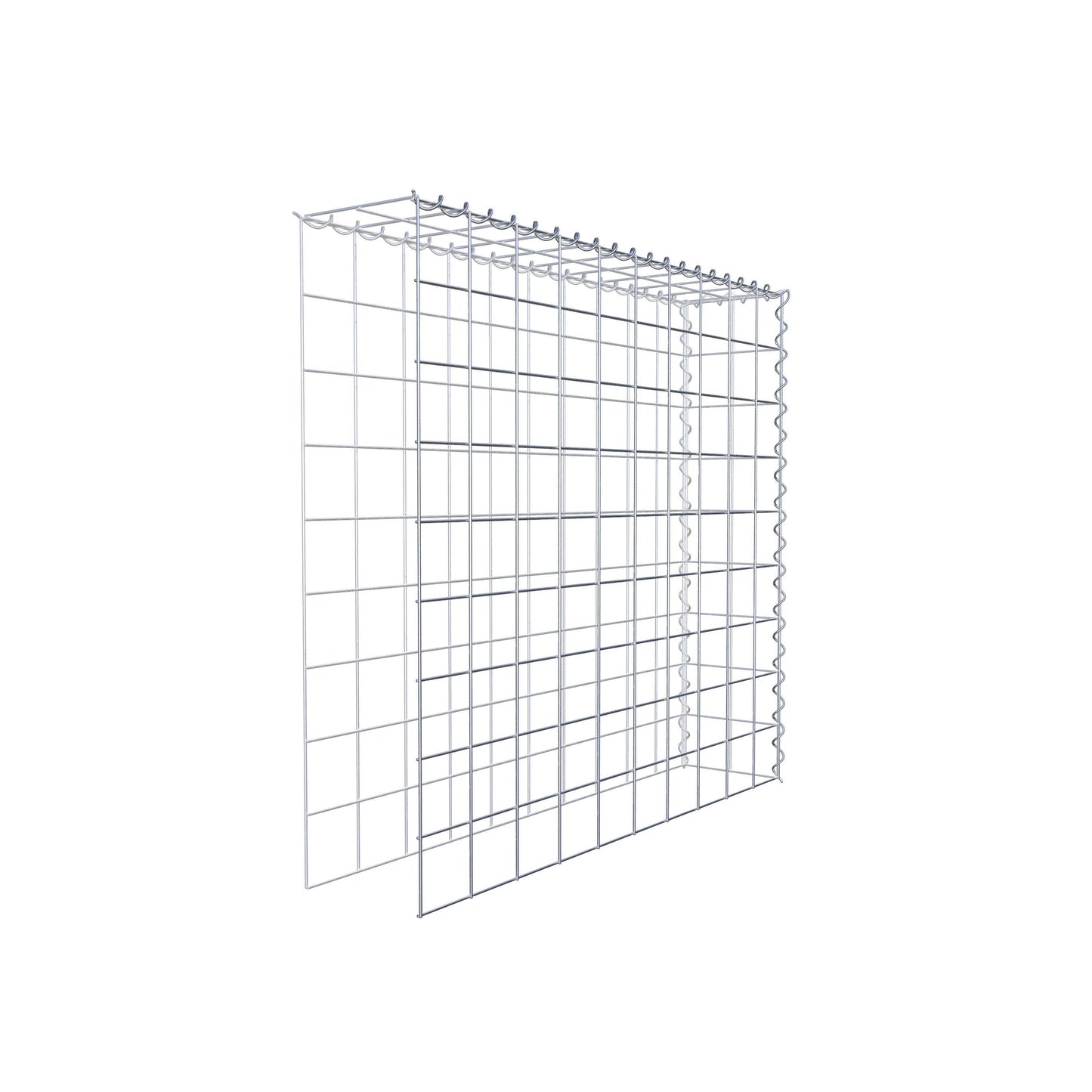 Gabião Tipo 4 100 cm x 90 cm x 20 cm (C x A x P), malhagem 10 cm x 10 cm, espiral