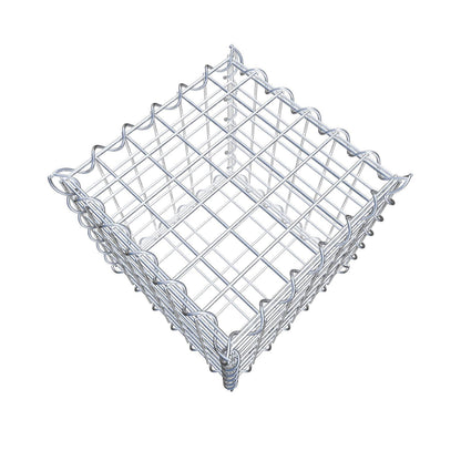 Gabion 30 cm x 30 cm x 30 cm (L x H x P), mailles 5 cm x 5 cm, spirale