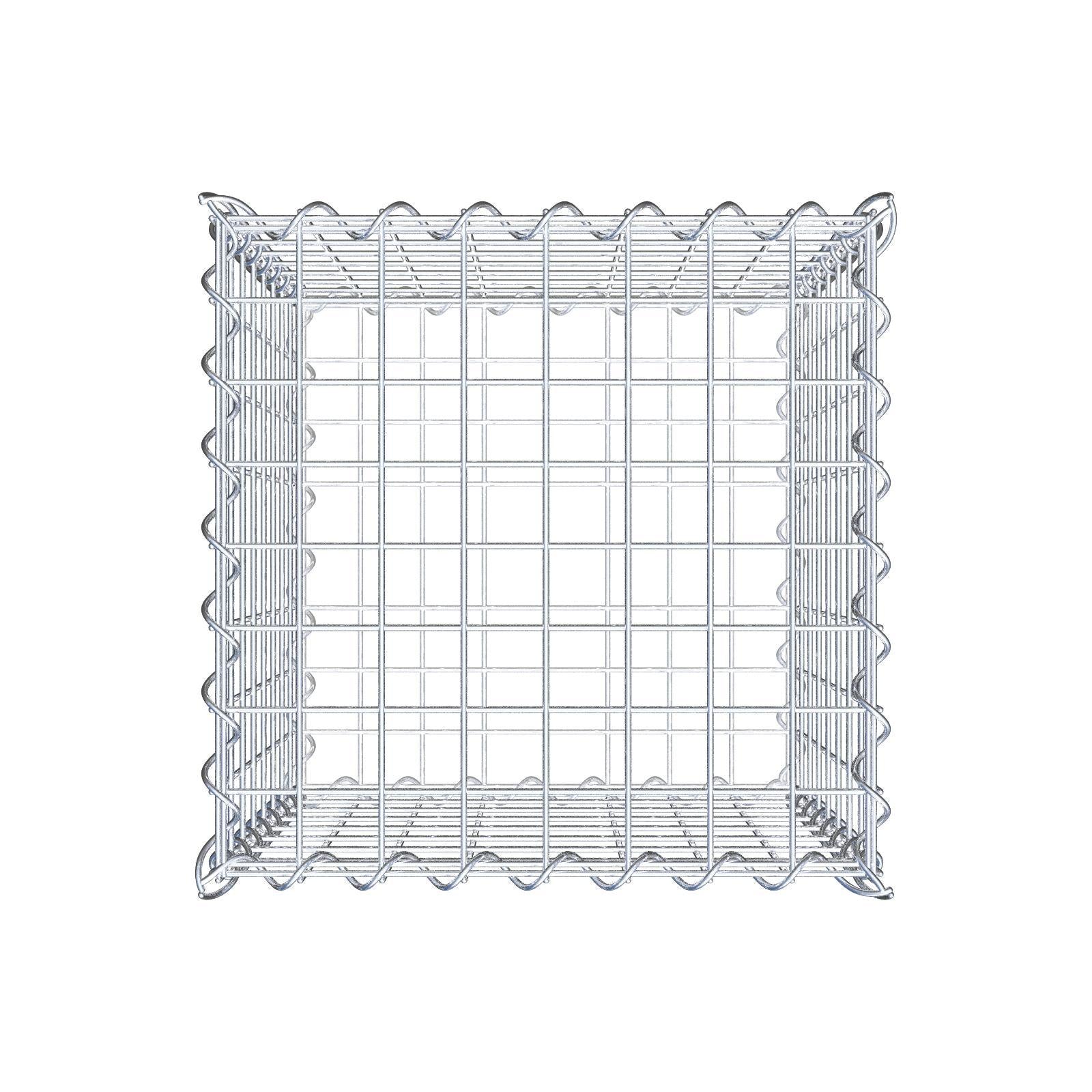 Gabion 40 cm x 40 cm x 40 cm (L x H x P), mailles 5 cm x 5 cm, spirale