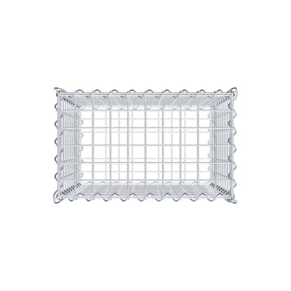 Gabione 50 cm x 50 cm x 30 cm (L x H x T), Maschenweite 5 cm x 5 cm, Spirale