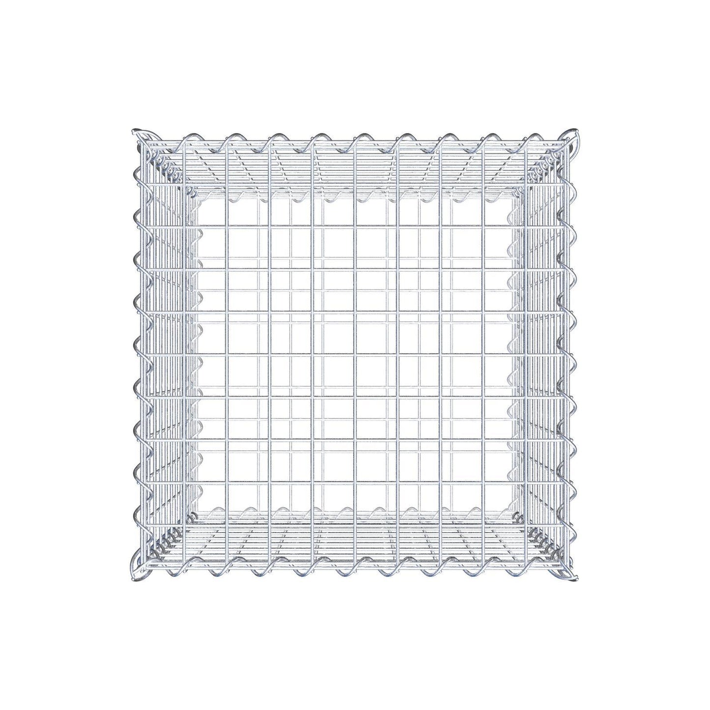 Gabion 50 cm x 50 cm x 50 cm (L x H x P), mailles 5 cm x 5 cm, spirale