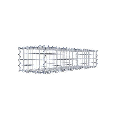 Gabione 100 cm x 20 cm x 30 cm (L x H x T), Maschenweite 5 cm x 5 cm, Spirale