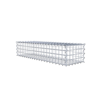 Gabione 100 cm x 20 cm x 30 cm (L x H x T), Maschenweite 5 cm x 5 cm, Spirale