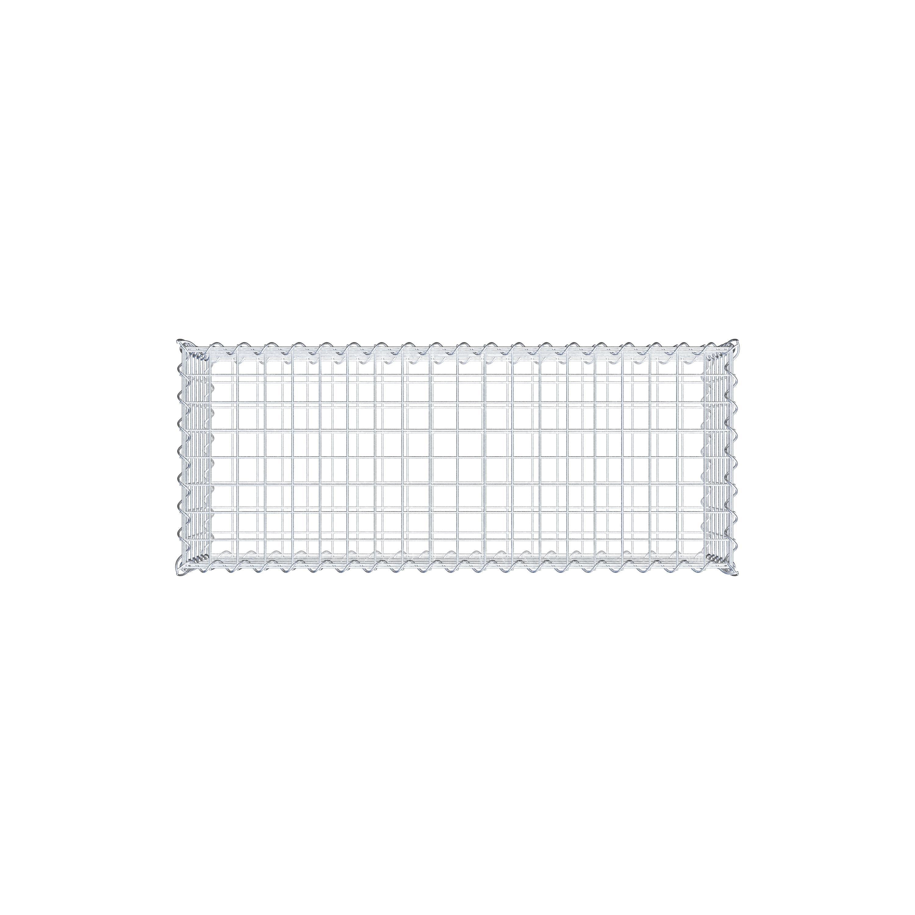 Gabion 100 cm x 30 cm x 40 cm (L x H x D), mesh size 5 cm x 5 cm, spiral