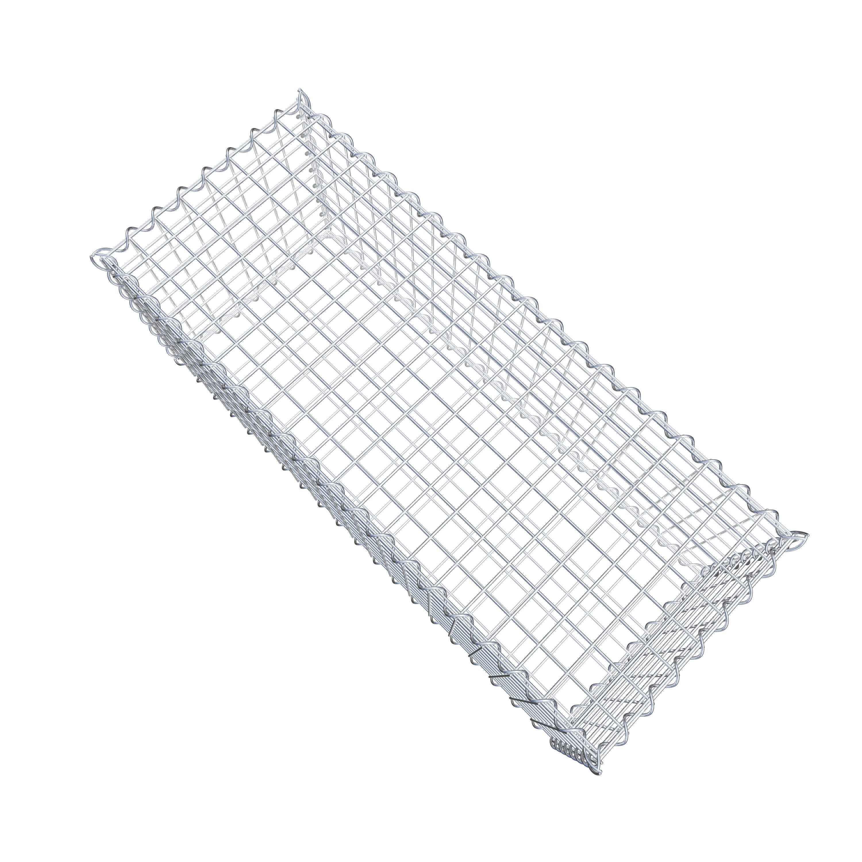 Gabion 100 cm x 40 cm x 40 cm (L x H x D), mesh size 5 cm x 5 cm, spiral